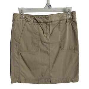 Ann Taylor Loft kaki skirt. Size zero